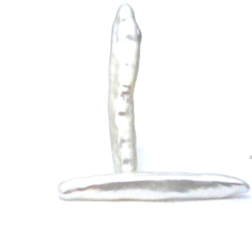 White Undrilled Long Stick Pearl Pairs